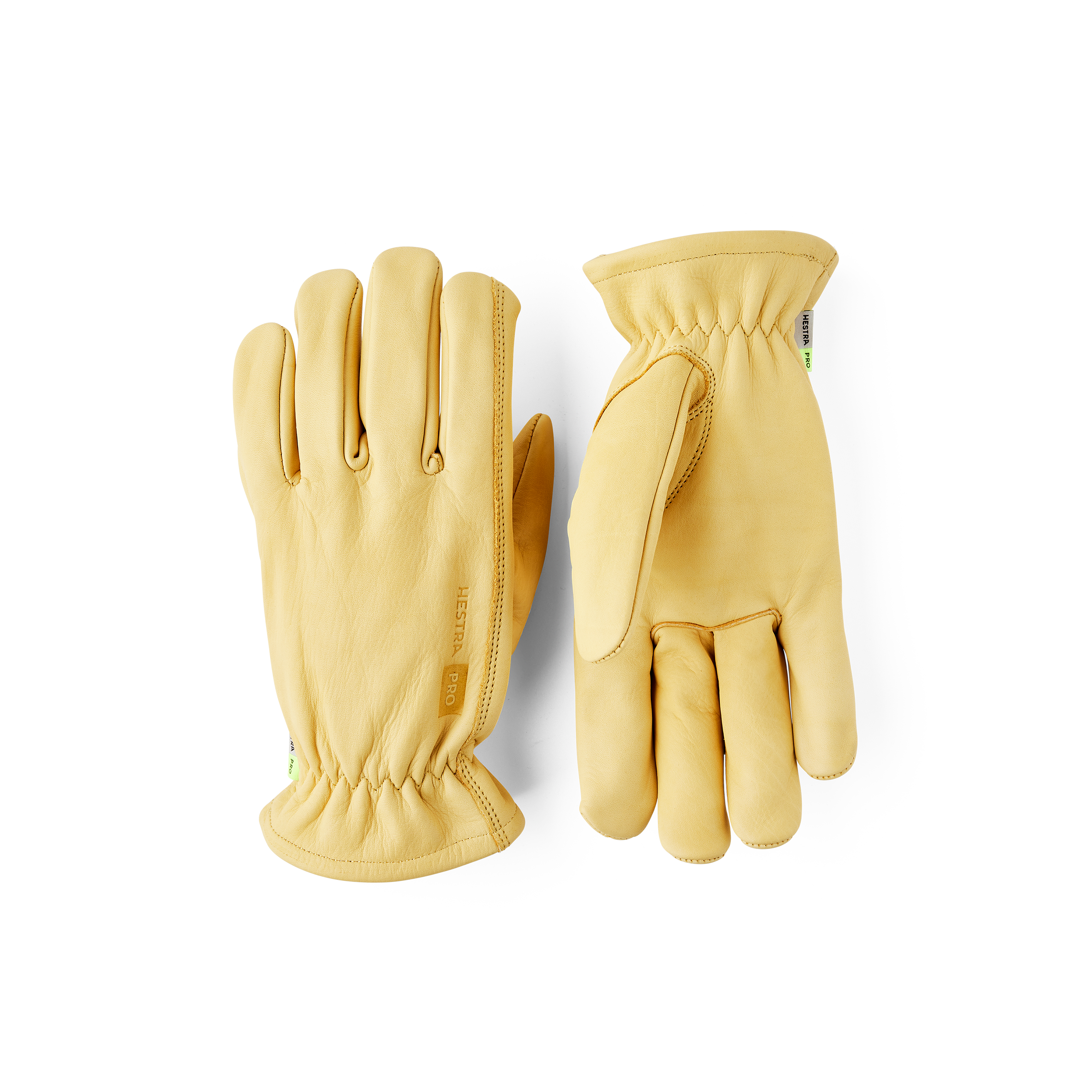Hestra Drivers Work Glove handske i Gul – framifrån