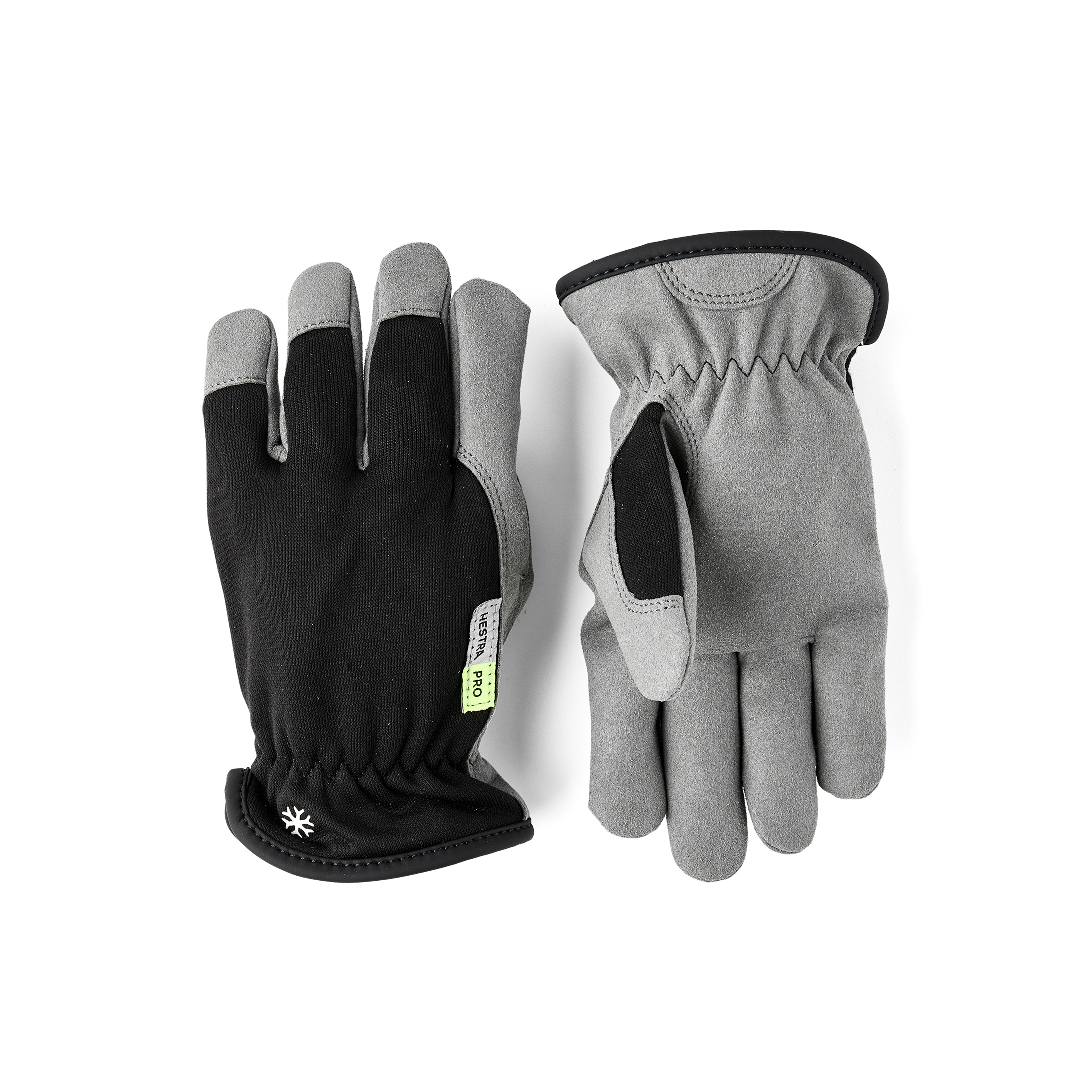 Hestra Kobolt Kid´s Winter handske i Svart – framifrån