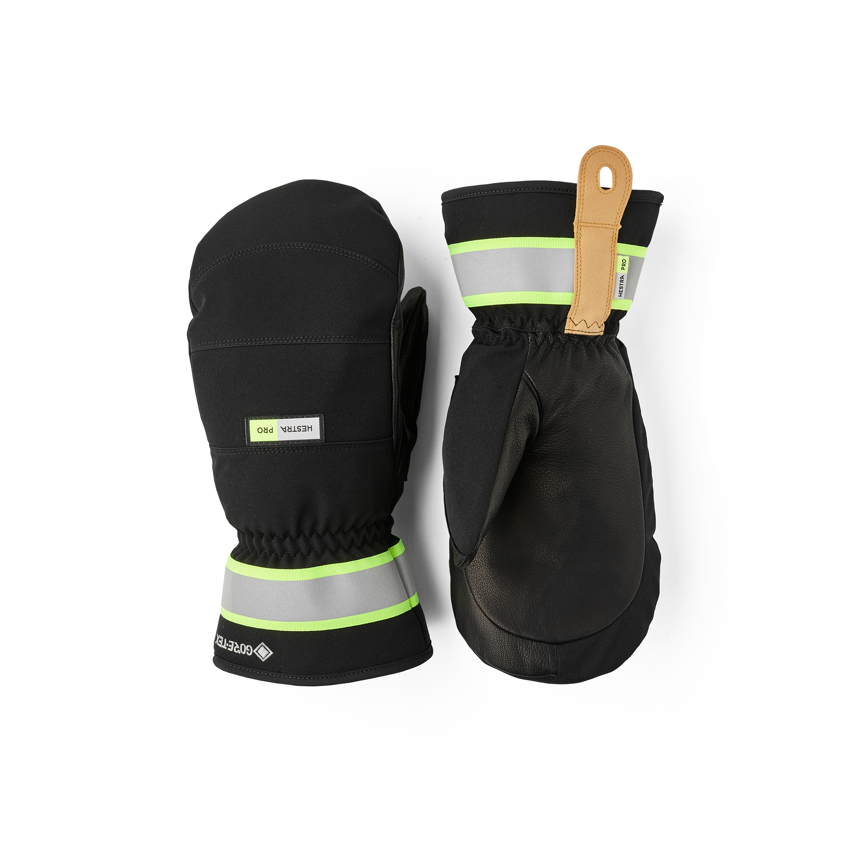 Hestra Gore-Tex Bas Mitt handske i Svart – framifrån