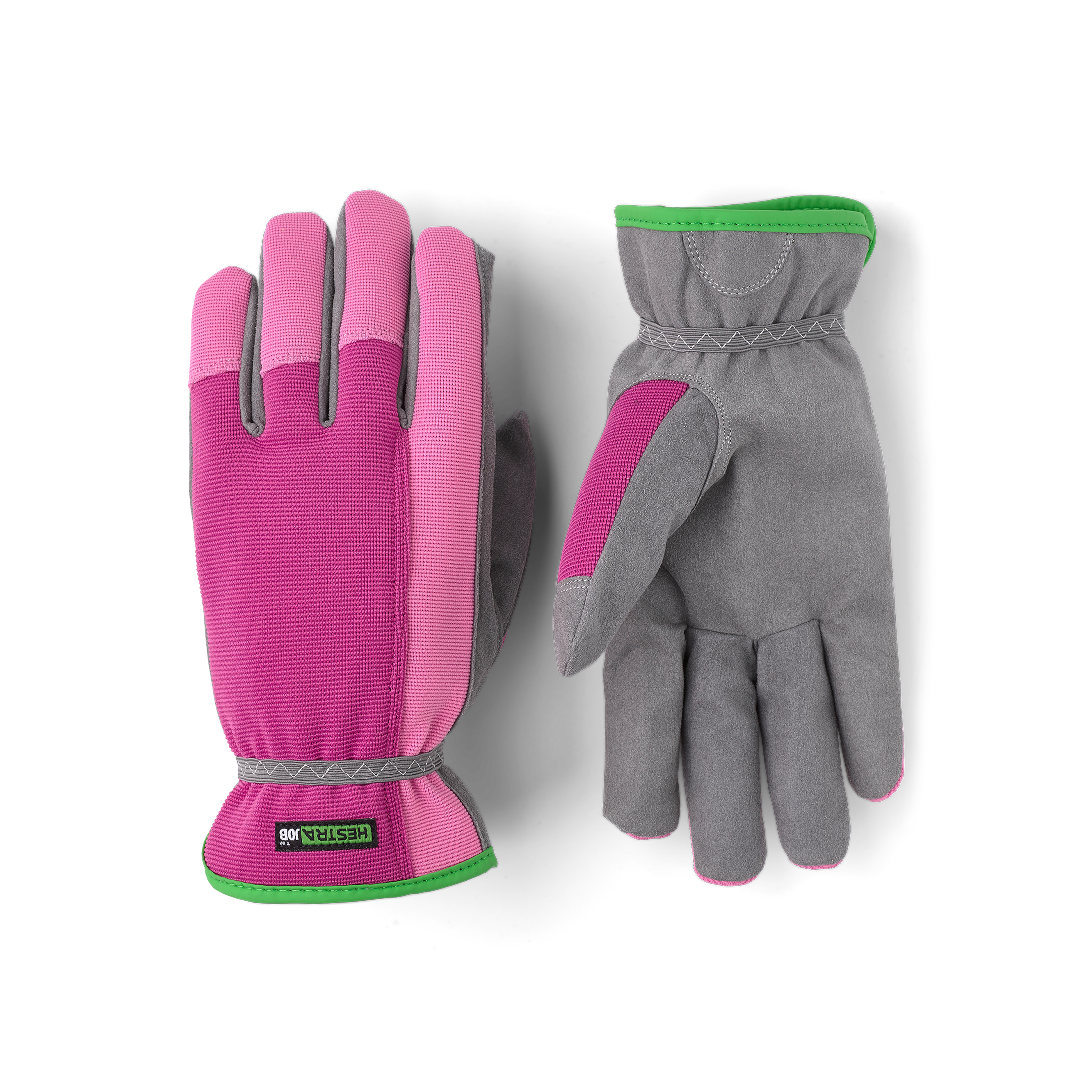 Hestra Garden Robin handske i Fuchsia – framifrån